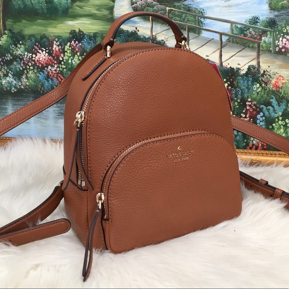 Kate Spade Brown Leather Backpack